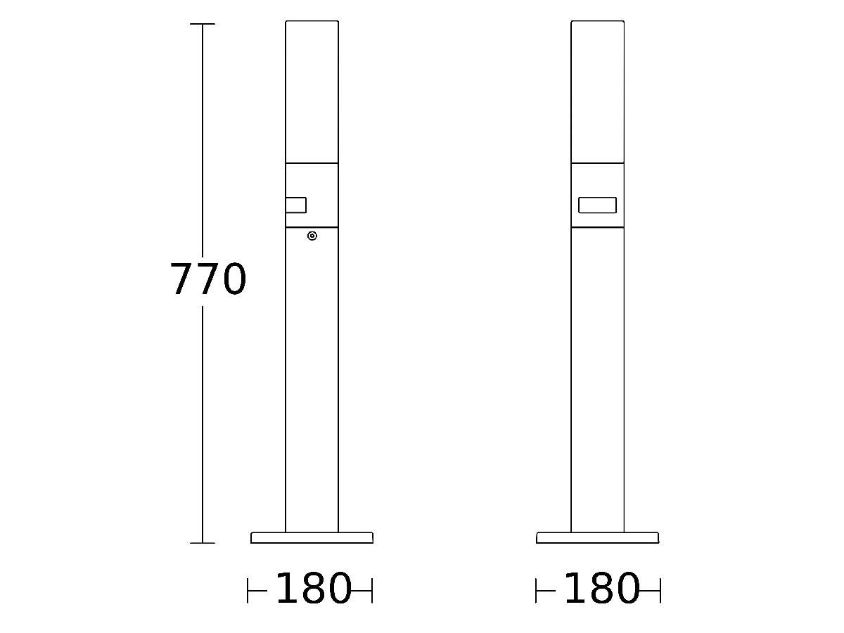Steinel Sensoraußenleuchte GL65 S in Anthrazit, 8,7 W, 575 lm, Reichweite 8 m, mit Bewegungsmelder Produktabbildung 3