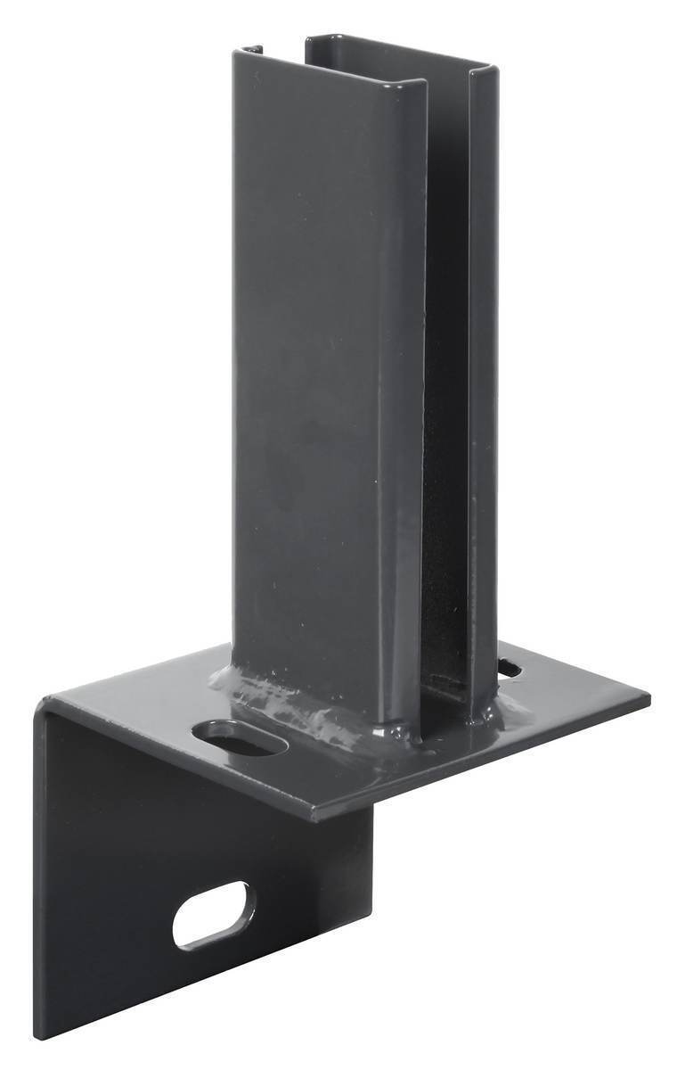 Alberts Pfostenträger für Zaunpfosten 60 x 40 mm auf L-Randsteinen, Anthrazit Produktabbildung 1