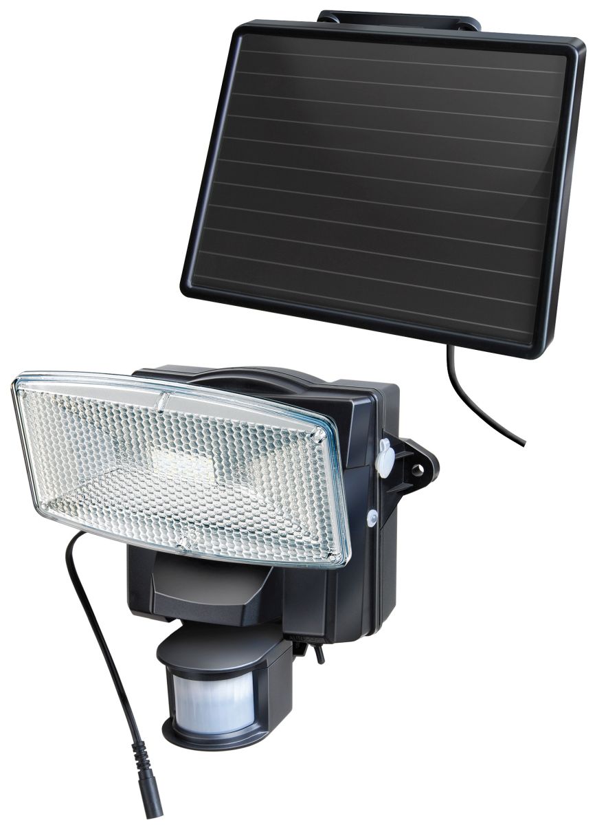 Brennenstuhl Solar LED-Strahler SOL 80 plus IP44 mit Infrarot-Bewegungsmelder 8xLED 0,5W 350lm Kabellänge 4,75m Farbe Schwarz Brennenstuhl Solar LED-Strahler SOL 80 plus IP44 mit Infrarot-Bewegungsmelder 8xLED 0,5W 350lm Kabellänge 4,75m Farbe Schwarz