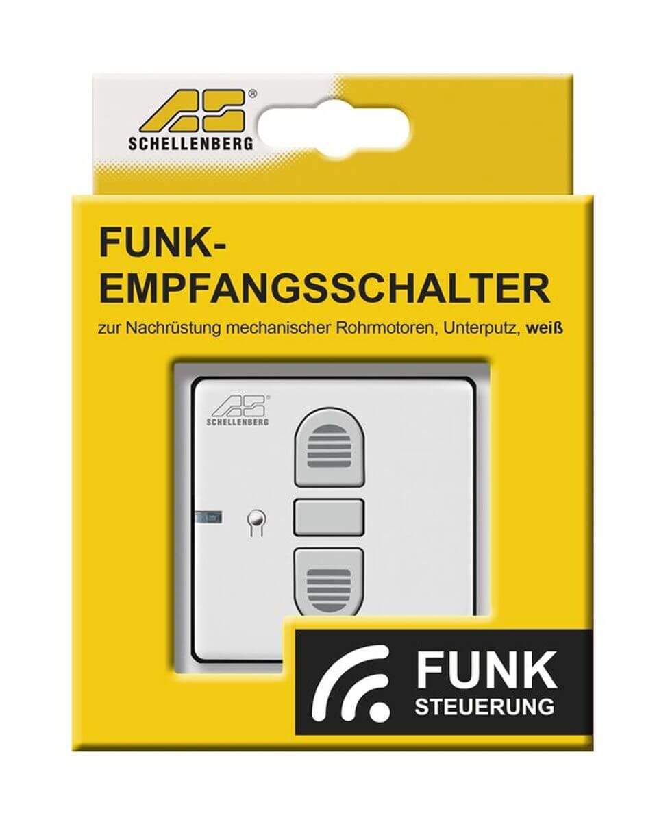 Schellenberg Funk-Rollladenschalter mit 868,4 MHz, inkl Raffstore Steuerung, Unterputzmontage, Weiß Produktabbildung 4
