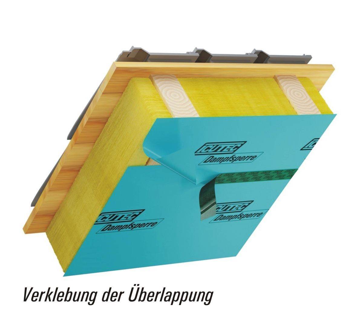 ICUTEC Dampfsperre Vorteilspaket, Dampfsperrfolie, Klebeband, Kleber, 100 m² Produktabbildung 10