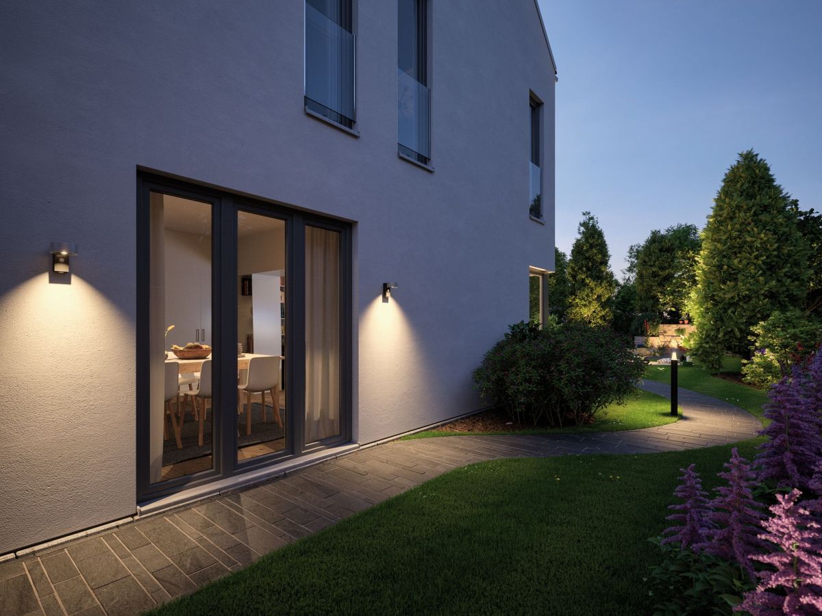 Paulmann Outdoor House Wandleuchte Cone, IP44, 8W, 260 lm, Warmweiß, mit Bewegungsmelder Produktabbildung 2