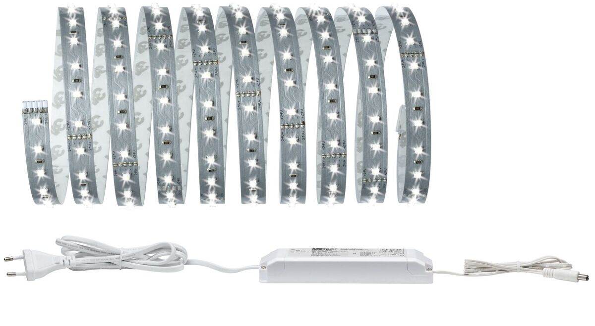 Paulmann LED-Stripes Function MaxLED Stripe Basisset LED Leuchte, Tageslichtweiß, 216 LED, 3 m Produktabbildung