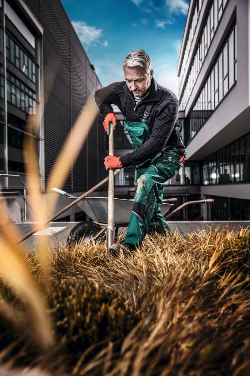 KÜBLER ACTIVIQ Latzhose | Arbeitslatzhose für Herren | Größe 118 | Weiß-Anthrazit Produktabbildung 5