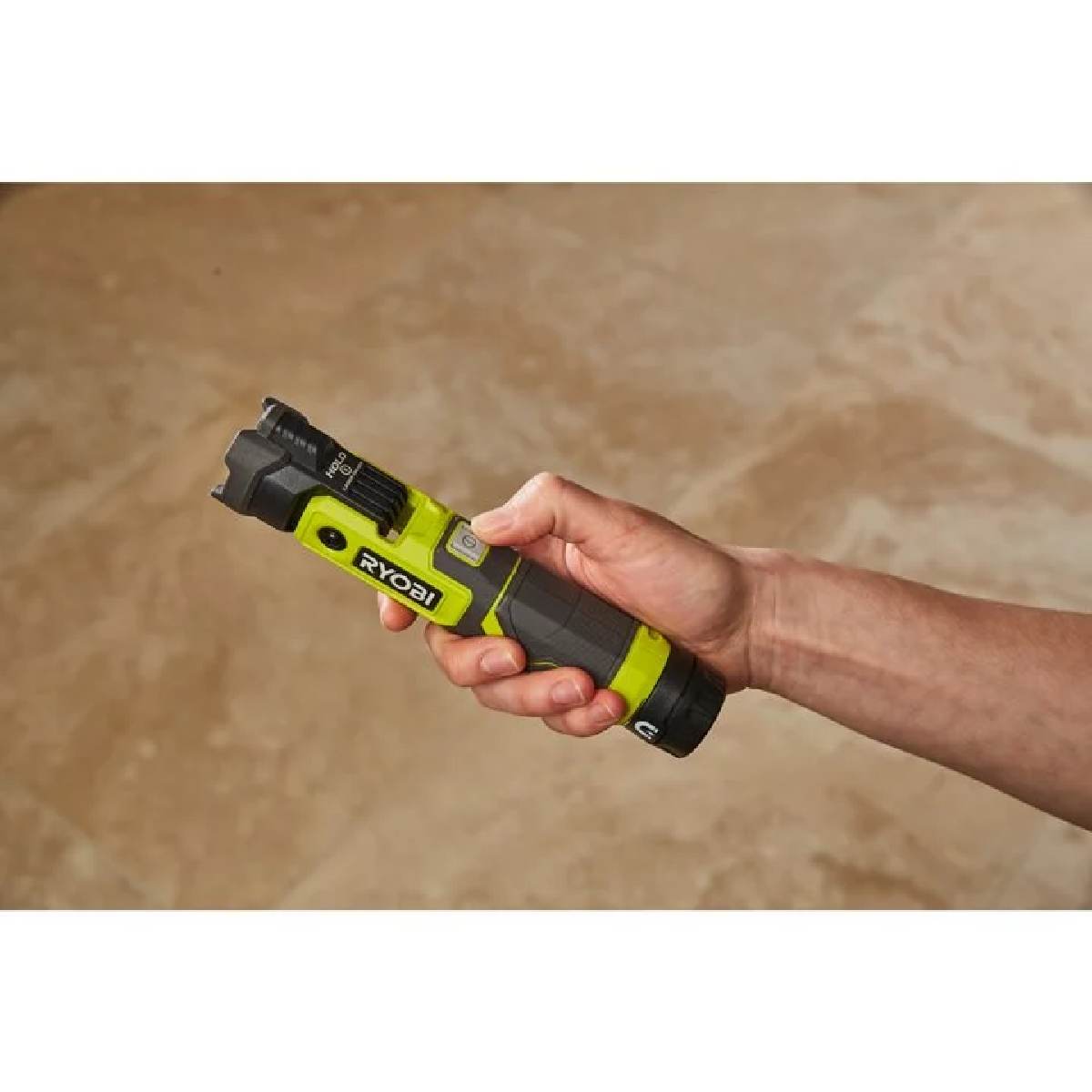 Ryobi Akku-Taschenlampe 4 V, LED Taschenlampe Inkl 2,0 Ah Akku und USB-C Ladekabel, RLP4-120G Produktabbildung 2
