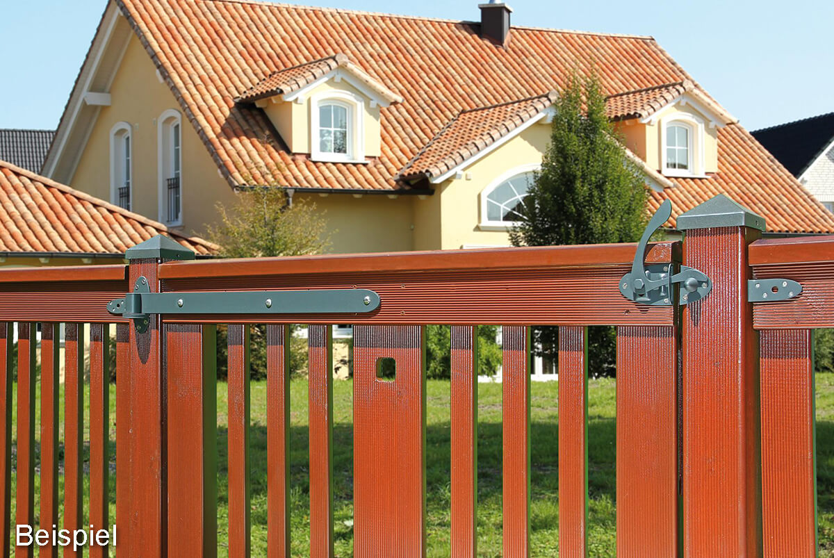 Alberts Ladenband Ovado, verzinkt, Grau, Ø 13|400 mm, Türband, Torband, Tor-Beschlag