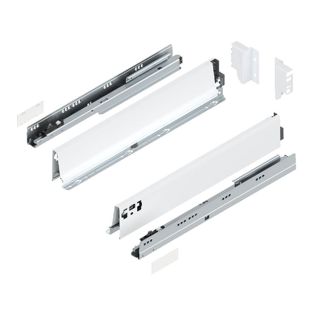 Blum TANDEMBOX Innenschubkasten M Vollauszug BLUMOTION Soft-Close, Seidenweiß, 65kg, 65cm Produktabbildung 1