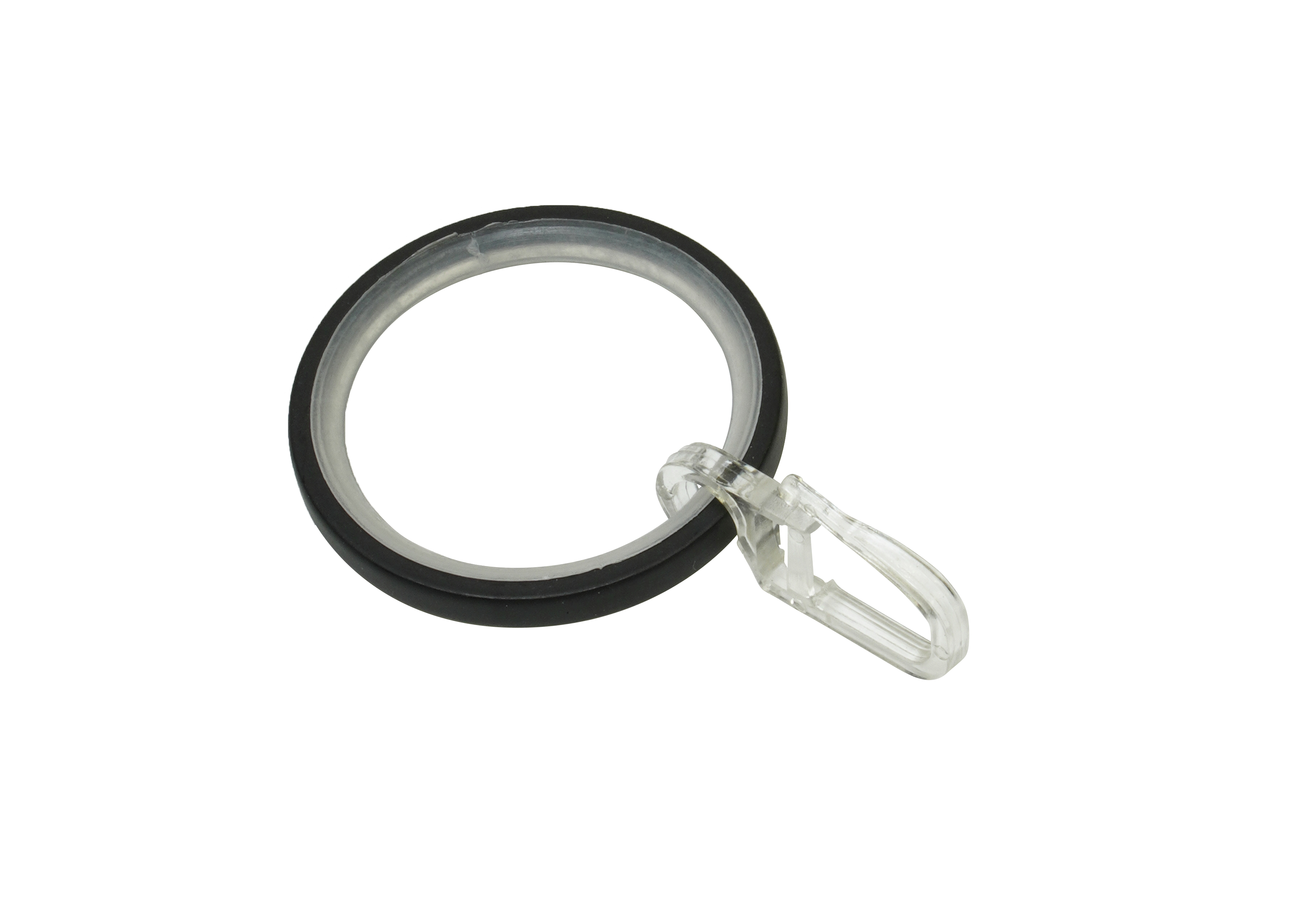 Gardinia Gardinenringe mit Gleiteinlage für Ø bis 25 mm schwarz-matt 10 Stück Produktabbildung