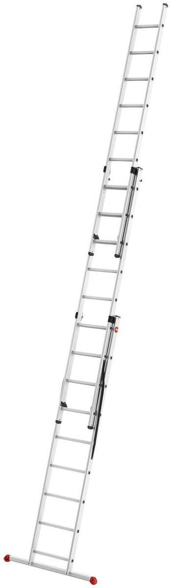 Hailo 2A-Ware HobbyStep 3-in-1-Alu-Kombileiter + gratis Einhängetritt, flexible Leiter 3x9 Sprossen Produktabbildung 2