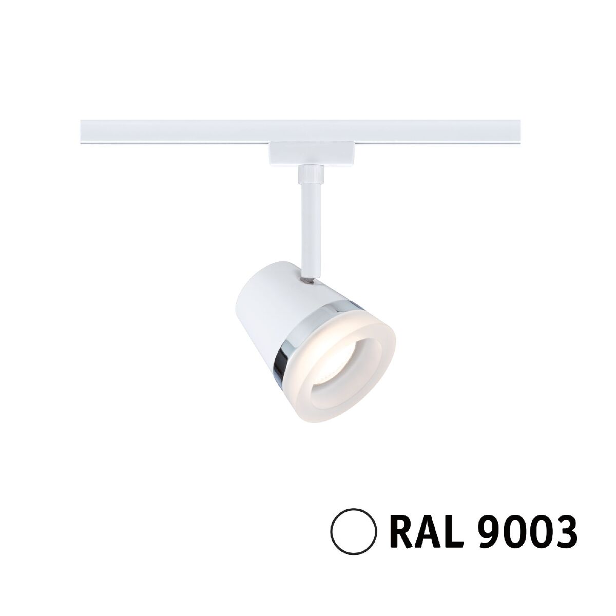 Paulmann URail Spot Cone, max 10W, GU10, ohne Leuchtmittel, 230V LED Schienensystem, Signalweiß Produktabbildung 1
