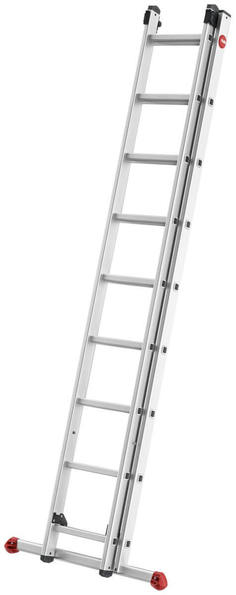 Hailo 2A-Ware S80 ProfiStep duo, Alu-Teleskopleiter, 2 x 9 Sprossen, Sprossenweite verstellbar Produktabbildung 3