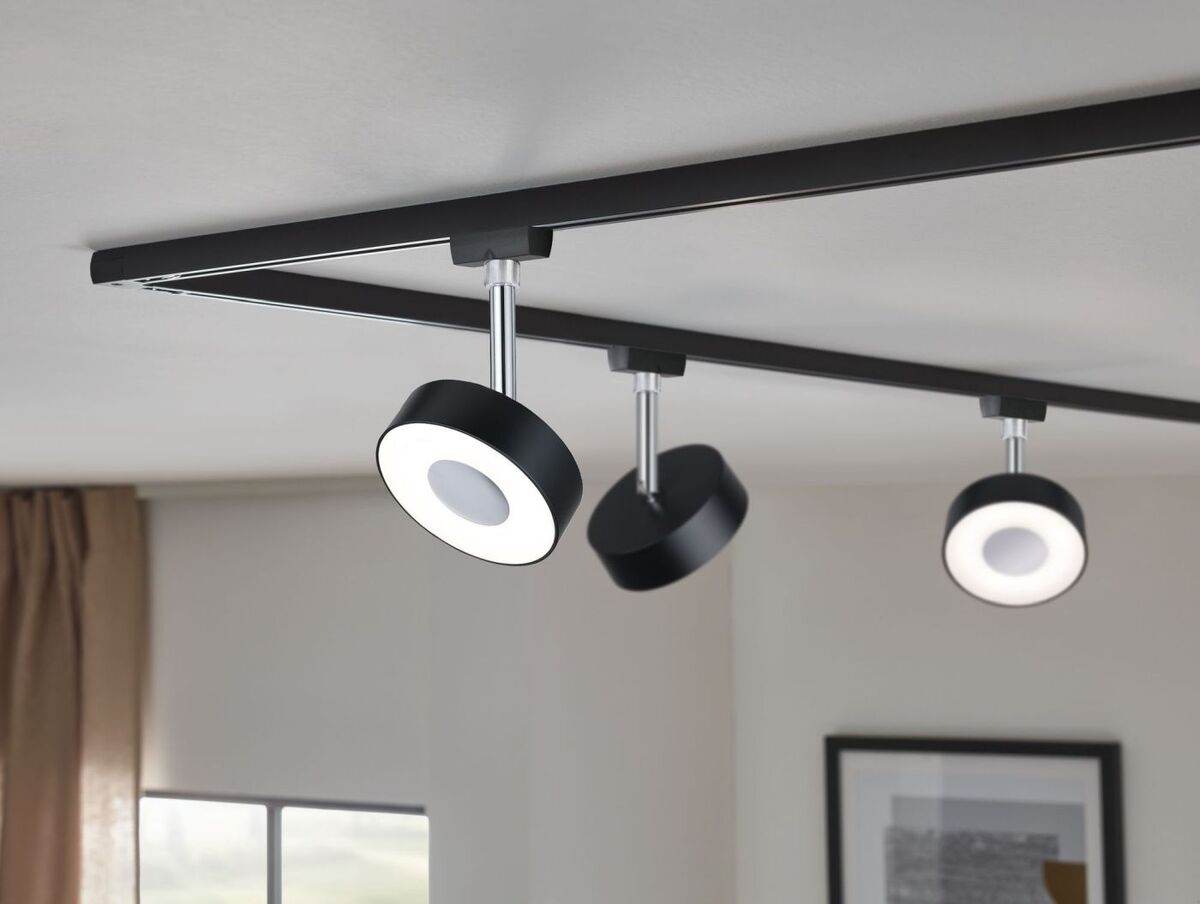 Paulmann URail LED Schienenspot, 3-Step-Dim Circle, dimmbar, 230V, Einzelspot, 4000 K, Schwarz matt Produktabbildung 4
