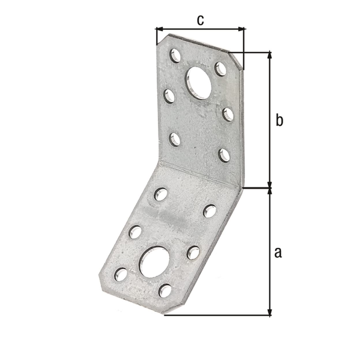 Alberts Winkelverbinder, 135° abgewinkelt, Stahl sendzimirverzinkt, Holzverbinder Produktabbildung 3