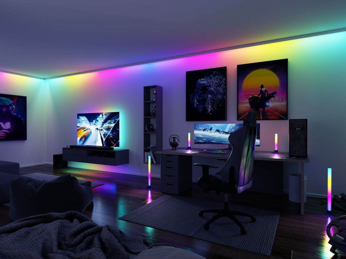 Paulmann EntertainLED USB LED Strip TV-Beleuchtung, 55, 65 oder 75 Zoll, RGB Rainbow, Dimmbar Produktabbildung 8