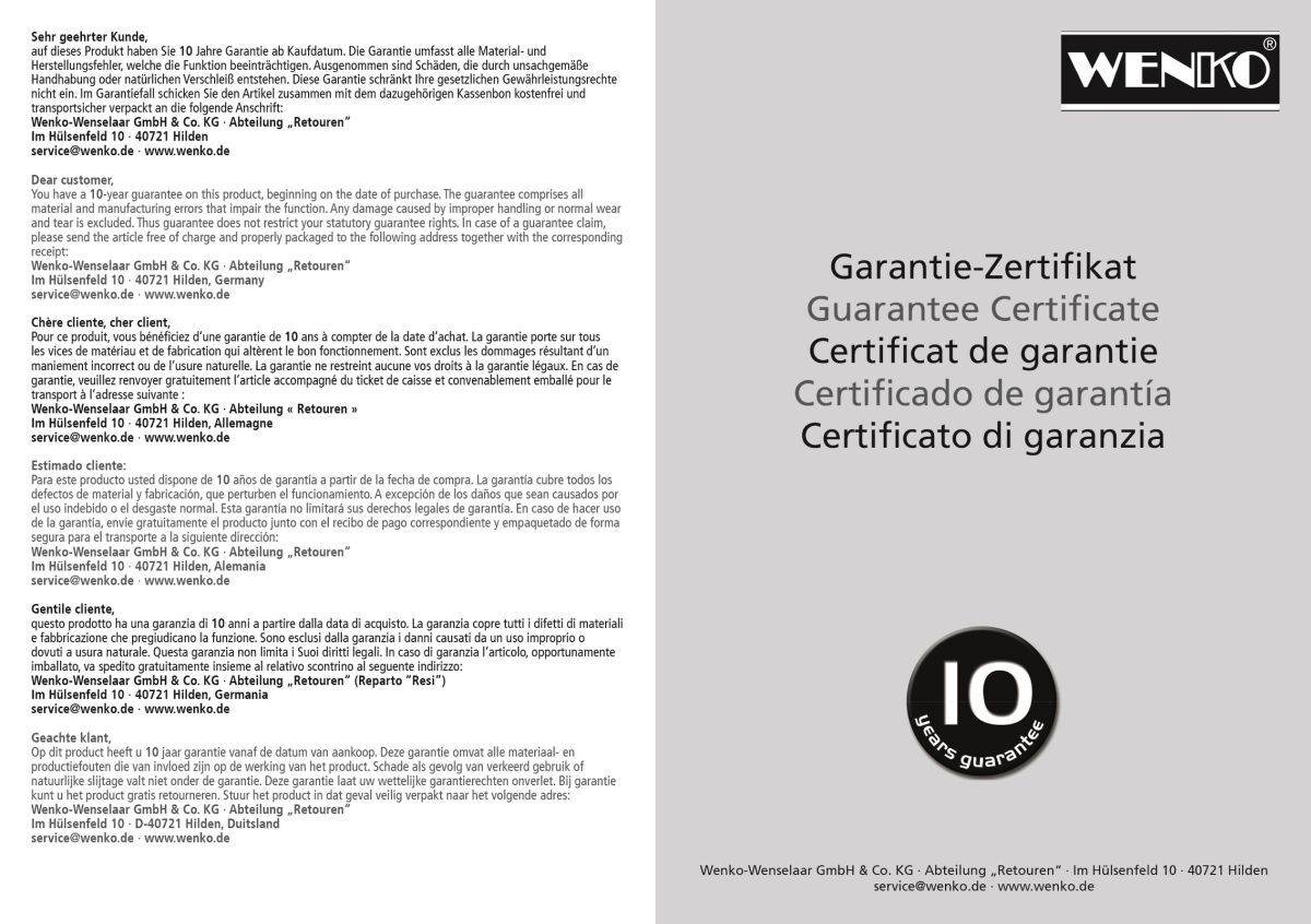 WENKO Alu-Design Klapptrittleiter 4-stufig, rutschfeste Haushaltsleiter, Sicherheitsleiter, Farbwahl Produktabbildung 10