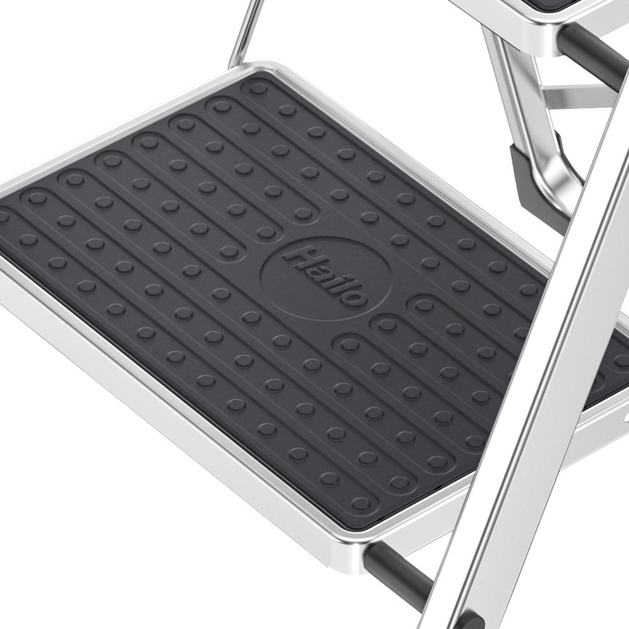 Hailo 2A-Ware K60 3 stufig StandardLine Klapptritt Aluminium, leichte & flache Trittleiter Produktabbildung 5