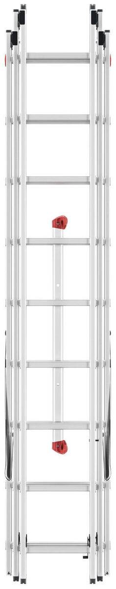 Hailo 2A-Ware HobbyStep 3-in-1-Alu-Kombileiter + gratis Einhängetritt, flexible Leiter 3x9 Sprossen Produktabbildung 9