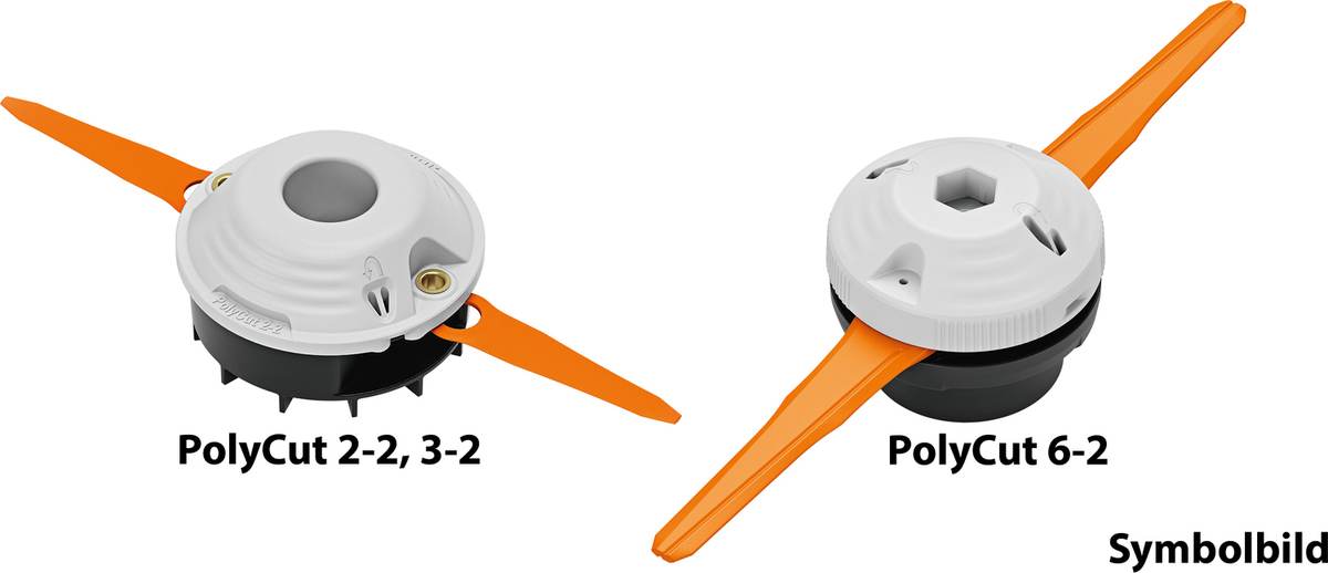 STIHL Mähkopf PolyCut 6-2, 2 Kunststoffmesser für Akku-Motorsensen und Benzin-Motorsensen Produktabbildung 2
