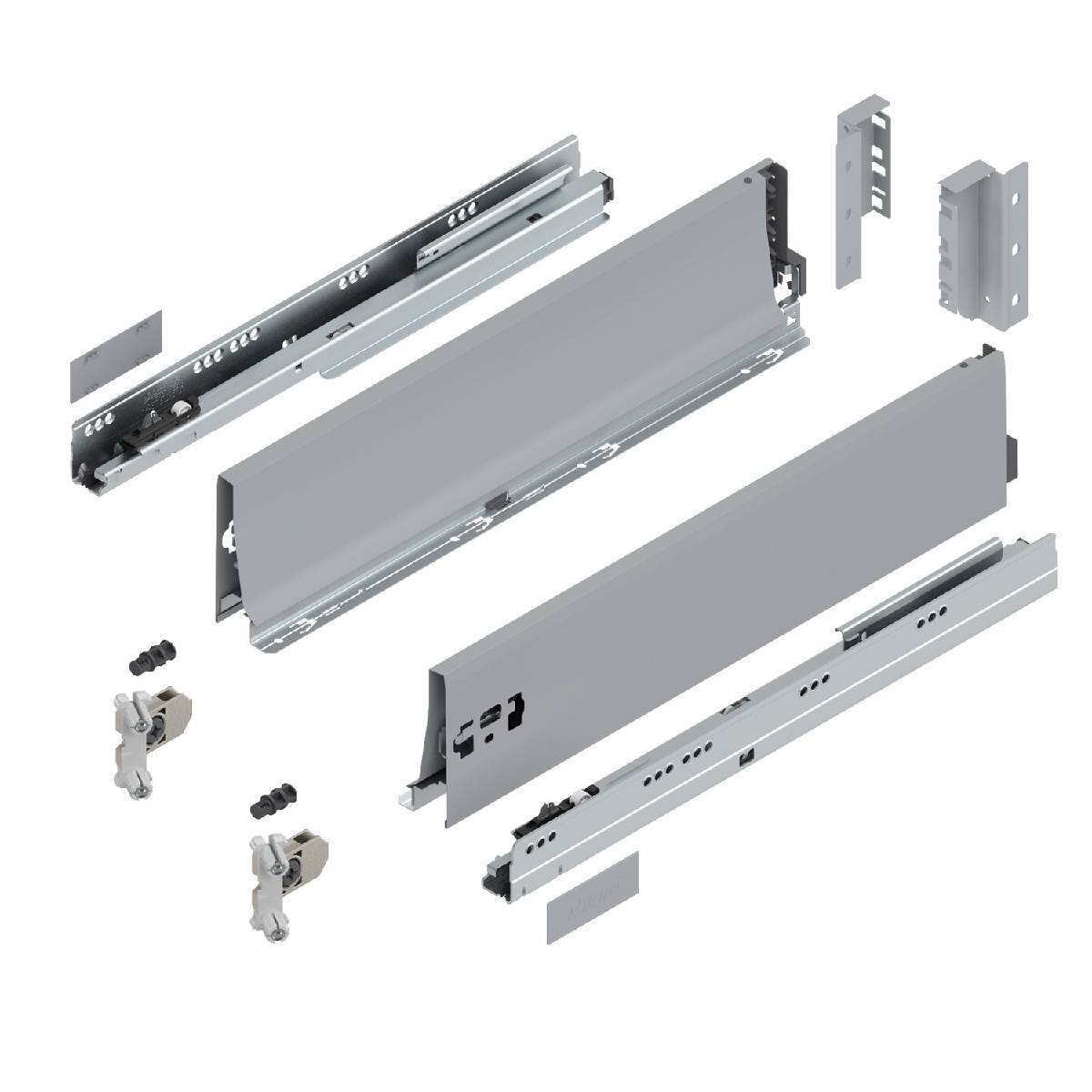 Blum TANDEMBOX antaro Schubkasten K mit Vollauszug BLUMOTION Soft-Close, INSERTA, Grau Produktabbildung 1