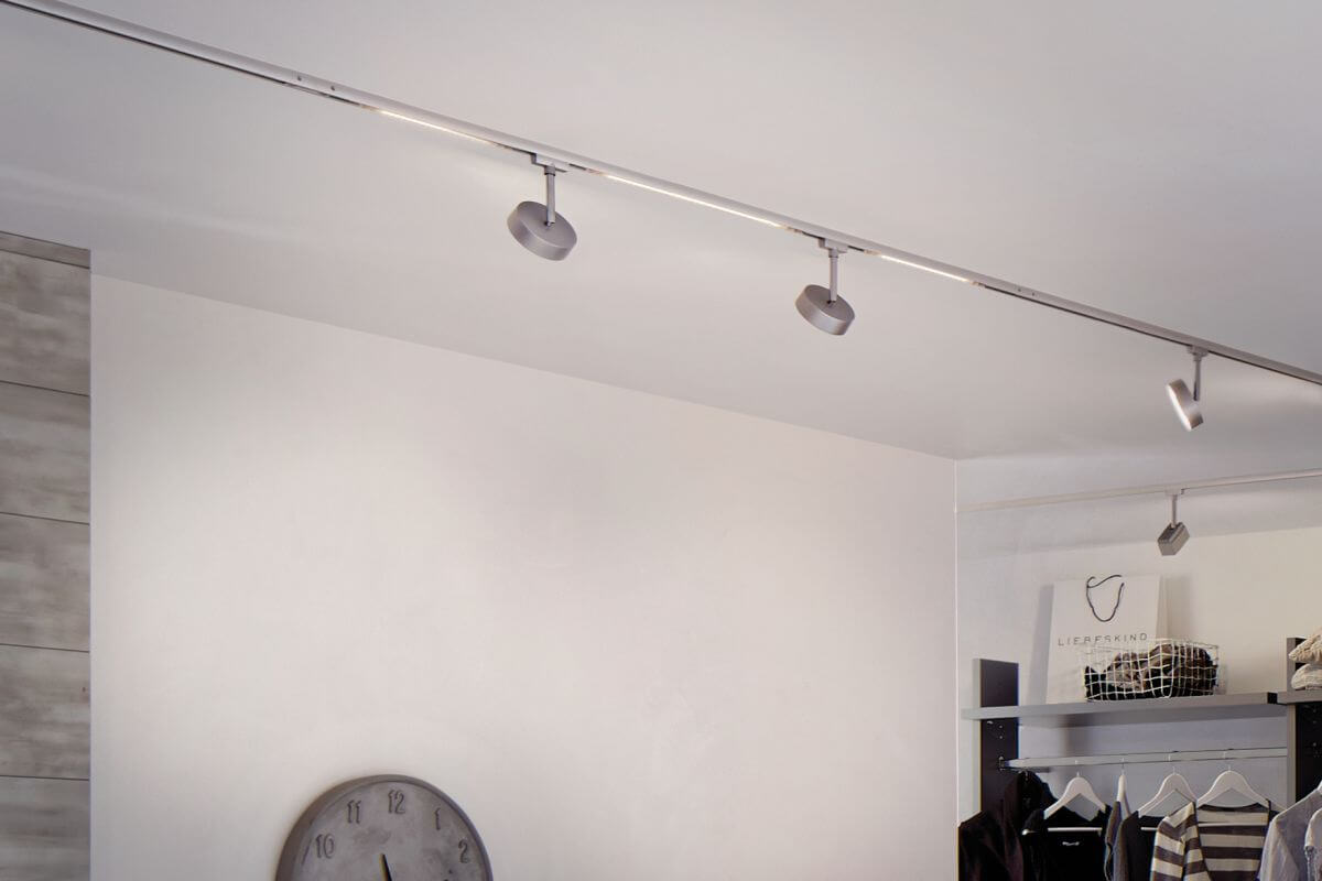 Paulmann URail LED Spot Circle, Schienensystem inkl Leuchtmittel, Warmweiß, Deckenlampe, Chrom matt Produktabbildung 3