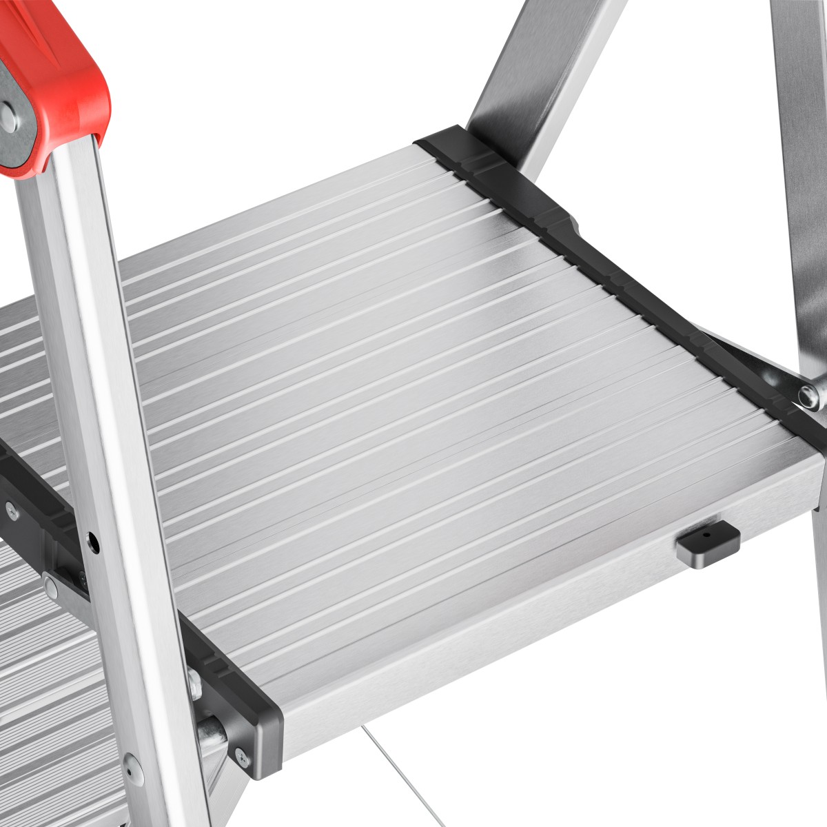 Hailo 2A-Ware TL100 TopLine Aluminium-Haushaltsleiter, 3 - 5 Stufen, flexible Arbeitshöhe, Ablage Produktabbildung 8