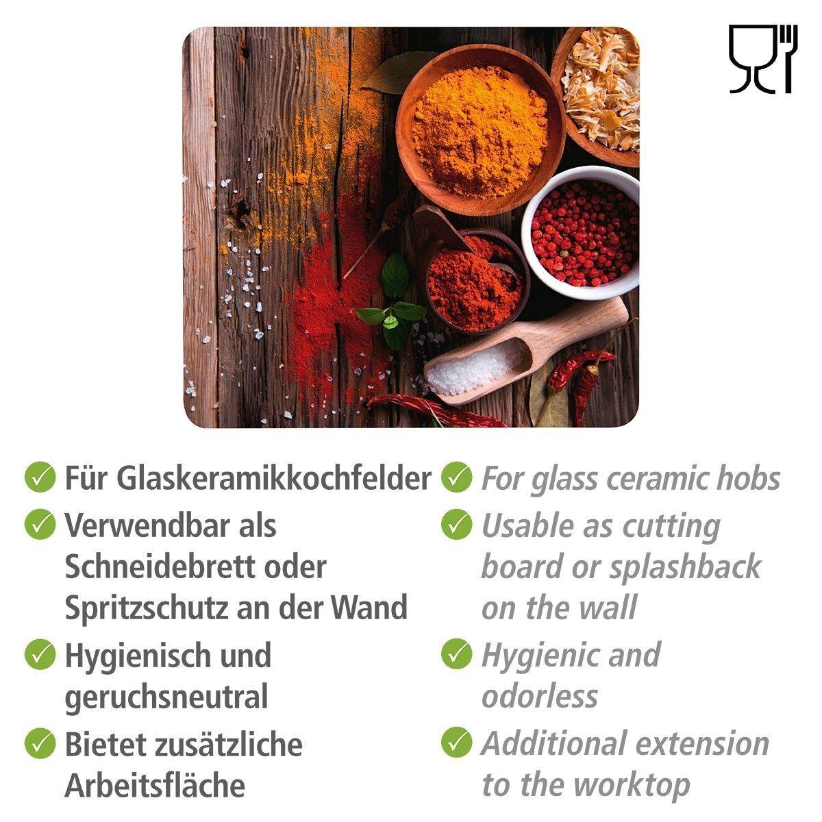 WENKO Motivplatte, Abdeckplatte Glaskeramik Kochfelder, Schneidbrett, Küchen Wandblende, Motivwahl Produktabbildung 3