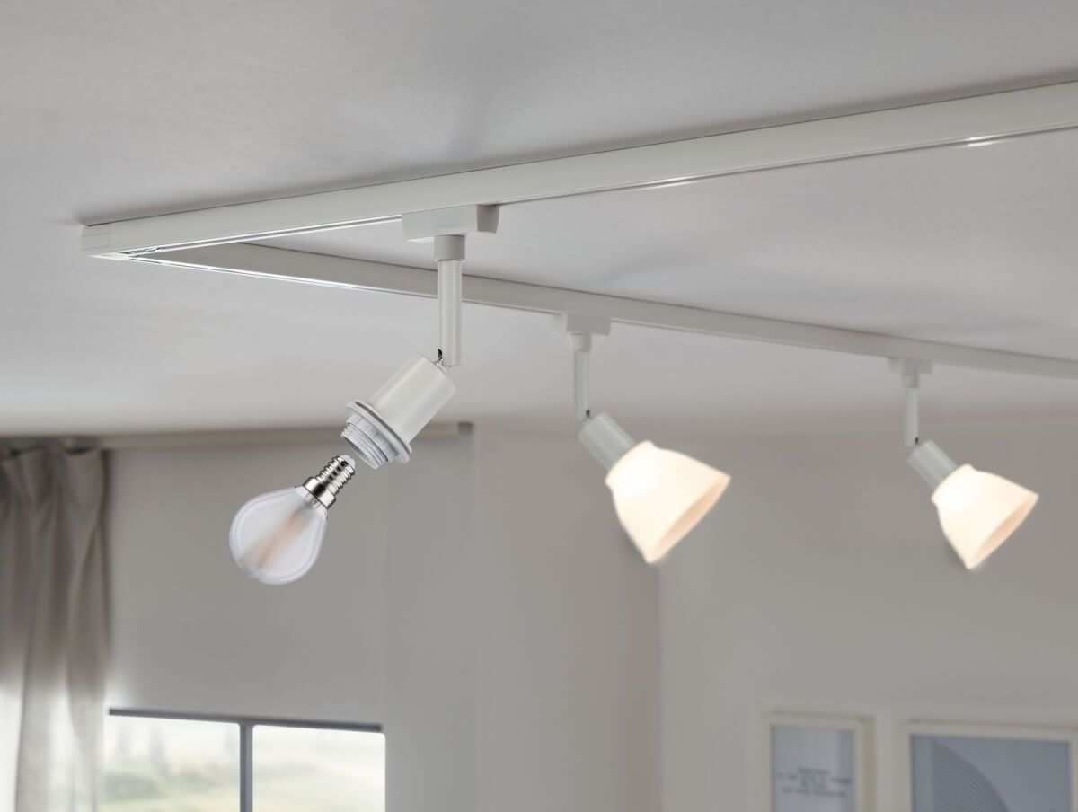 Paulmann URail DecoSystems Spot, E14, max 20 W, Ø 44 mm, Weiß Produktabbildung 4