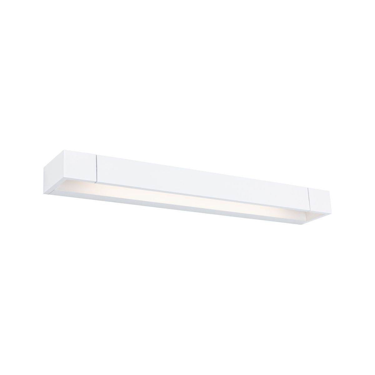 Paulmann LED Wandleuchte Lucille, IP44, 2700 K Warmweiß, 3-Step Dimmbar, Weiß, Alu, 60 x 10 cm Produktabbildung