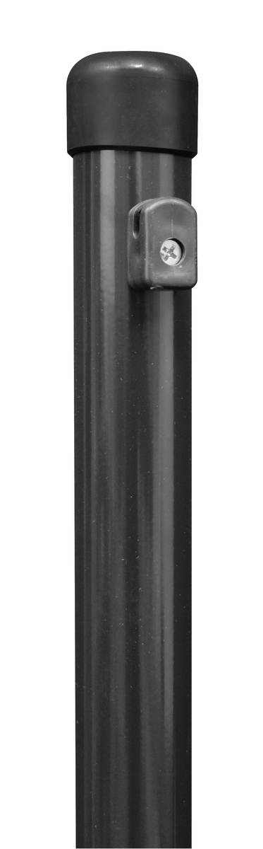 Alberts Zaunpfosten für Maschendrahtzäune zum Einbetonieren, Anthrazit, Höhe 0,8 m x Ø34 mm Produktabbildung