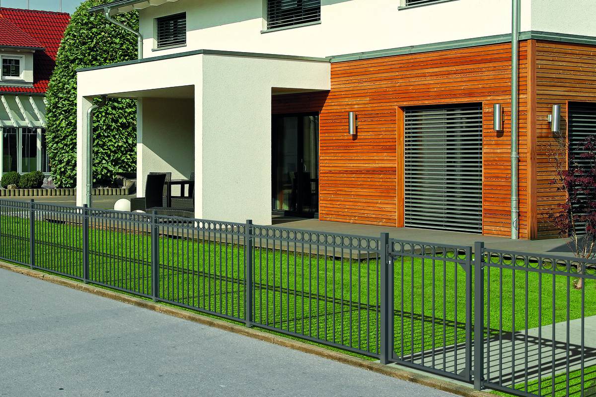 Alberts Zaunfeld Circle Schmuckzaun-Feld, Anthrazit oder Schwarz, 100 oder 120 cm Höhe, Aluminium Produktabbildung 4