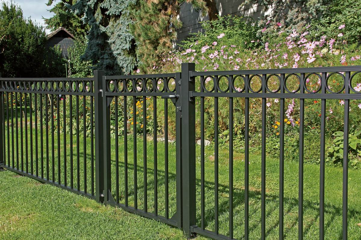 Alberts Zaunfeld Circle Schmuckzaun-Feld, Anthrazit oder Schwarz, 100 oder 120 cm Höhe, Aluminium Produktabbildung 5