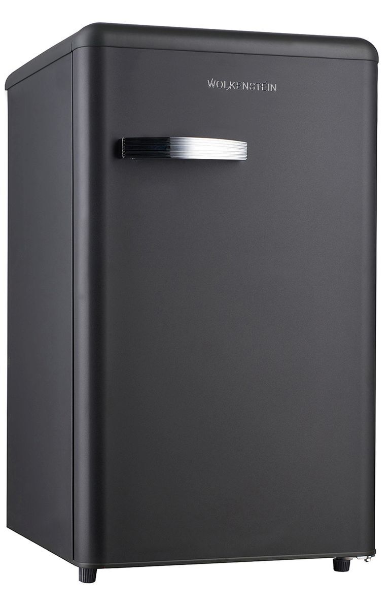 Wolkenstein Retro-Kühlschrank mit Gefrierfach, Schwarz, EEK = F, 87 cm, 88 l Produktabbildung 2