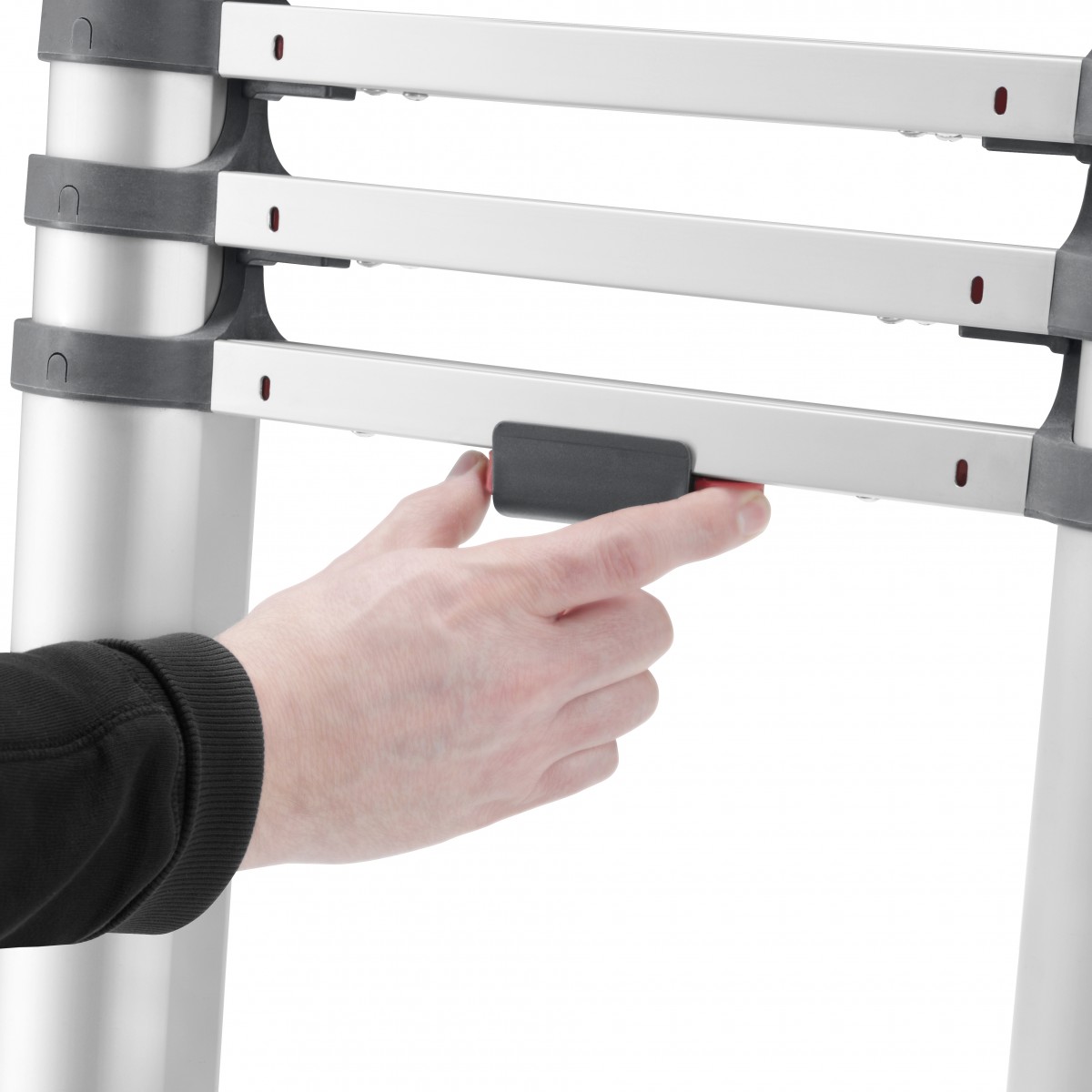 Hailo 2A-Ware T80 FlexLine Alu-Sicherheits-Teleskopleiter, 11 Sprossen, Haushaltsleiter Aluminium Produktabbildung 7