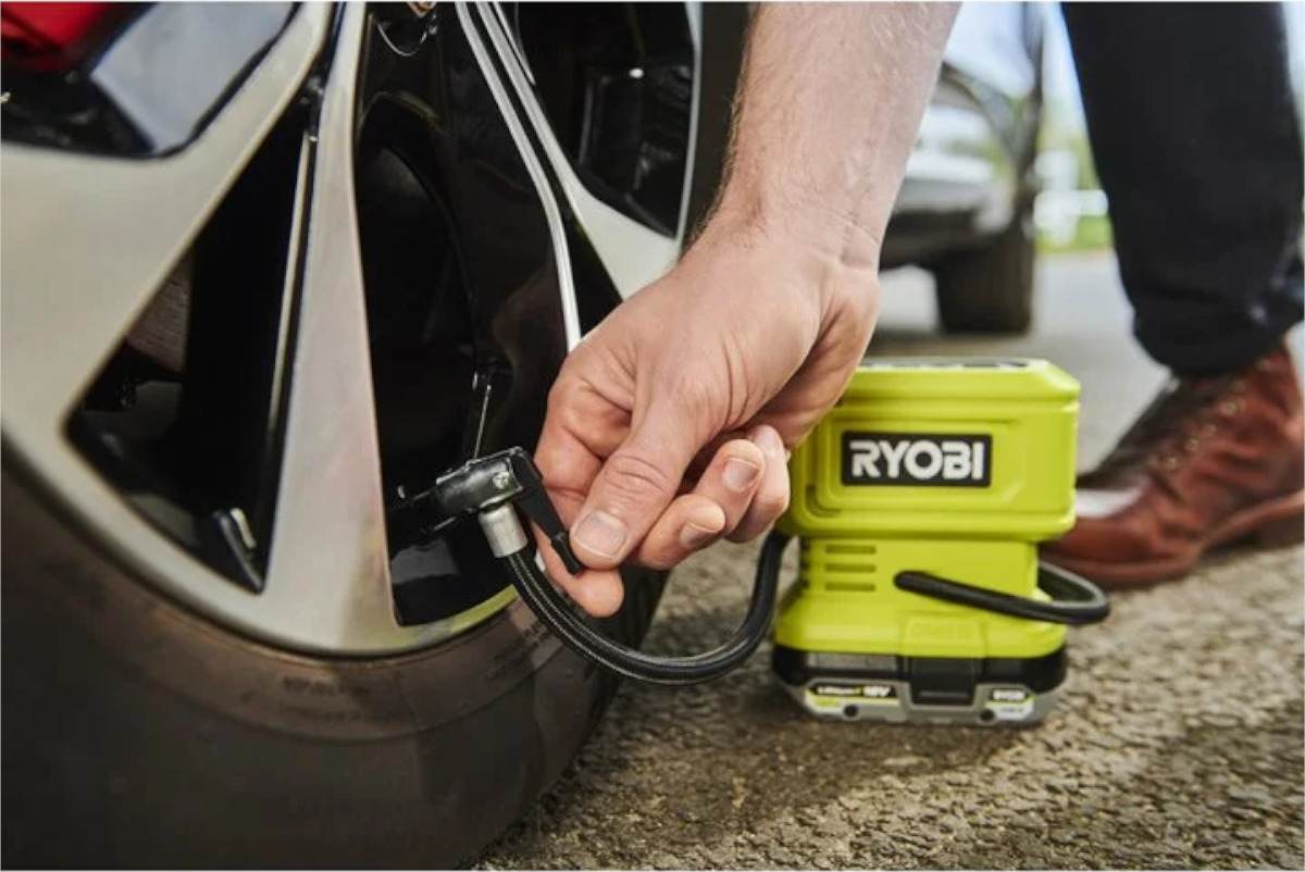 Ryobi Akku-Mini-Kompressor 18 V ONE+, Akku Kompressor, 11 bar max Druck, ohne Akku & Ladegerät Produktabbildung 3