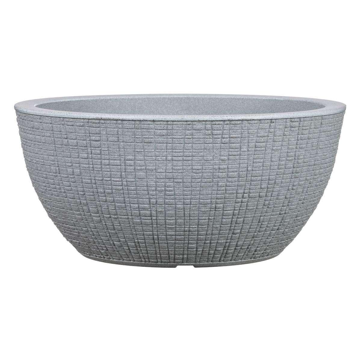 Scheurich Blumentopf Barceo Bowl für Innen & Außen, schwarz oder grau, Blumenkübel mit Abflussventil Produktabbildung 1