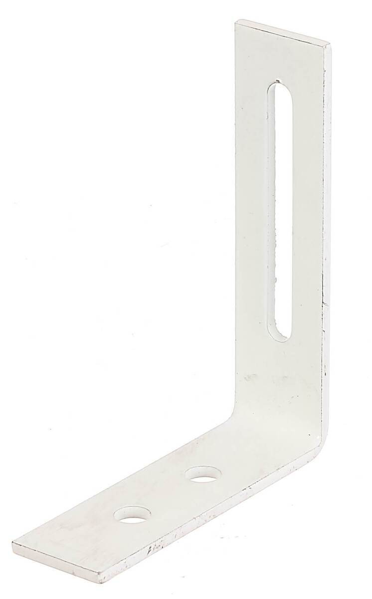 Alberts Verstellwinkel zum Aufschrauben, 65 x 80 x 20 mm, Stahl, Weiß, 50 Stück Produktabbildung 1