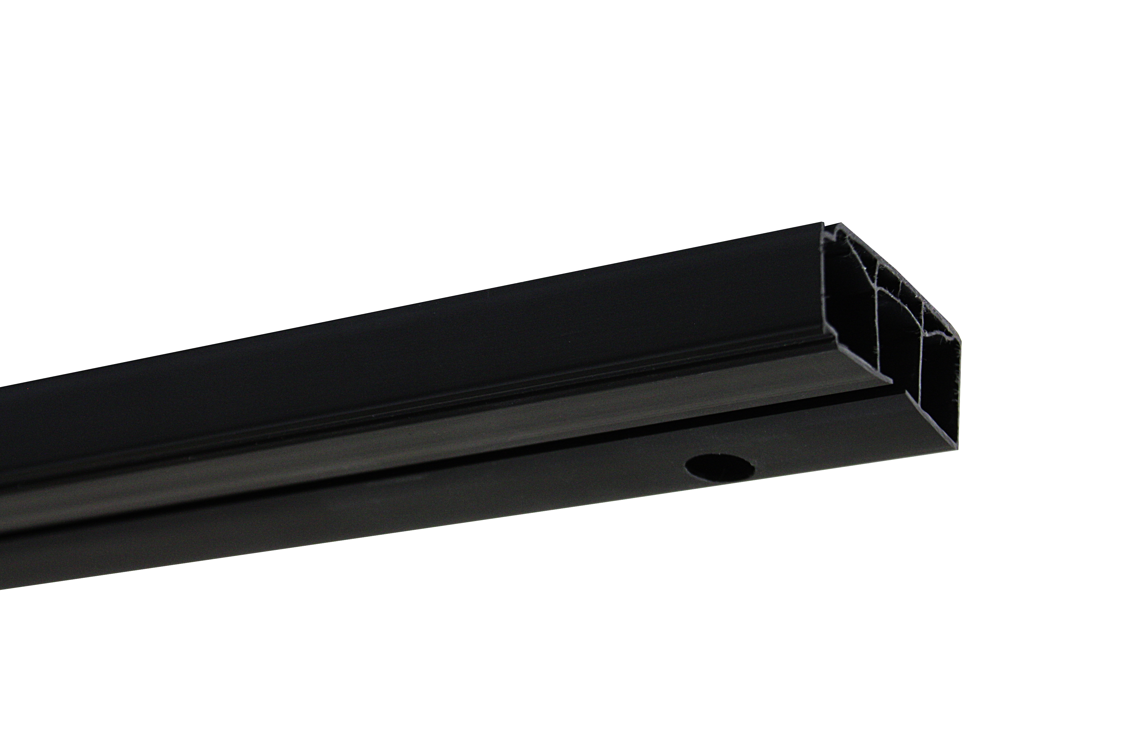 Gardinia Vorhangschienen-Set 1-Lauf mit Profil für Blendenbefestigung schwarz 210 Produktabbildung