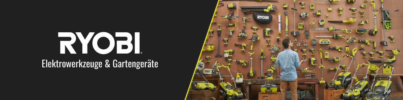 Banner Ryobi - Elektrowerkzeuge & Gartengeräte