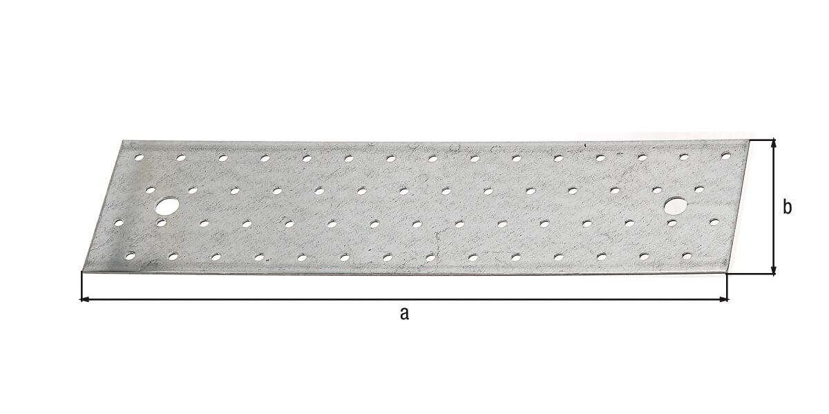 Lochplatte,verzinkt,300x80x2 Produktabbildung 2