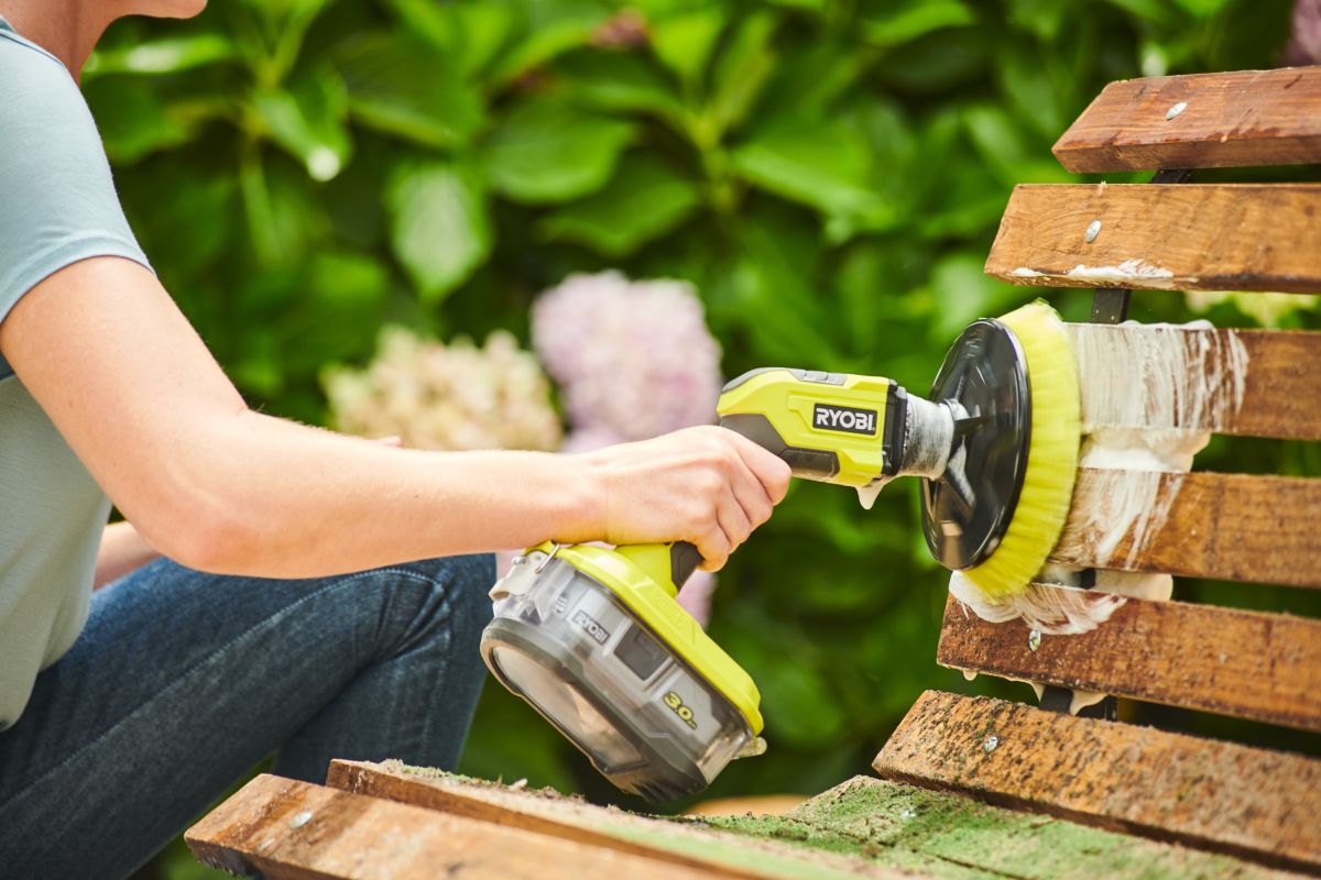 Ryobi Akku-Reinigungsbürste 18V ONE+ R18CPS-0, 15 cm Bürste, IPX7, Outdoor & Haushalt, ohne Akku & Ladegerät Produktabbildung 5