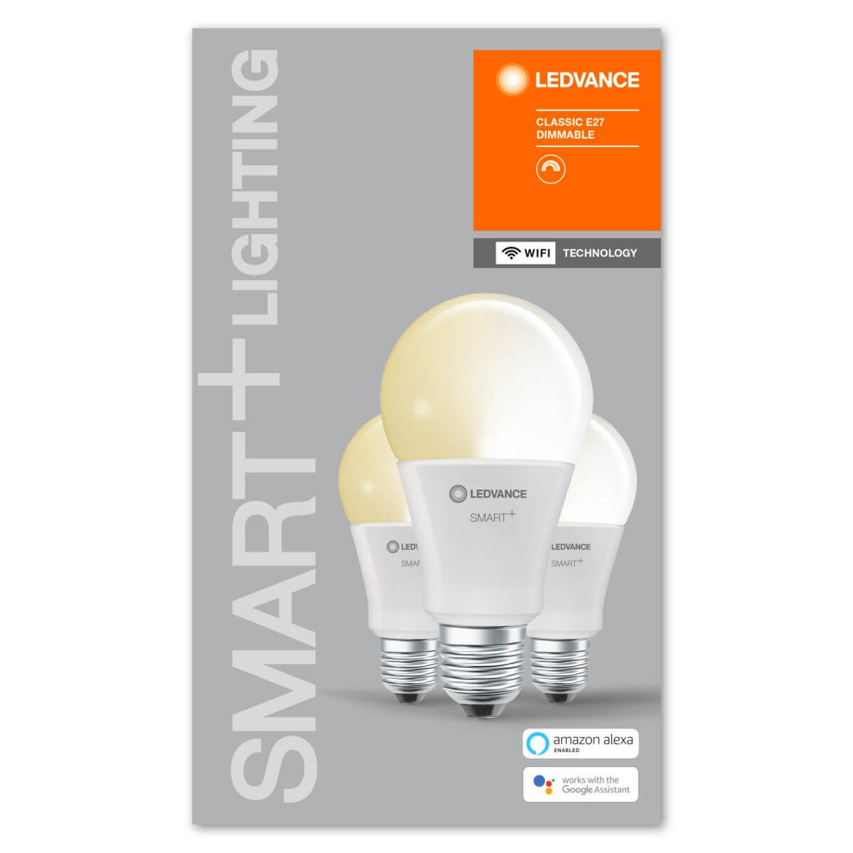 Ledvance 3er Pack SMART+ WiFi LED Classic A100, 14 W = 100 W, 1521 lm, E27, Warmweiß, 2700 K Produktabbildung 2