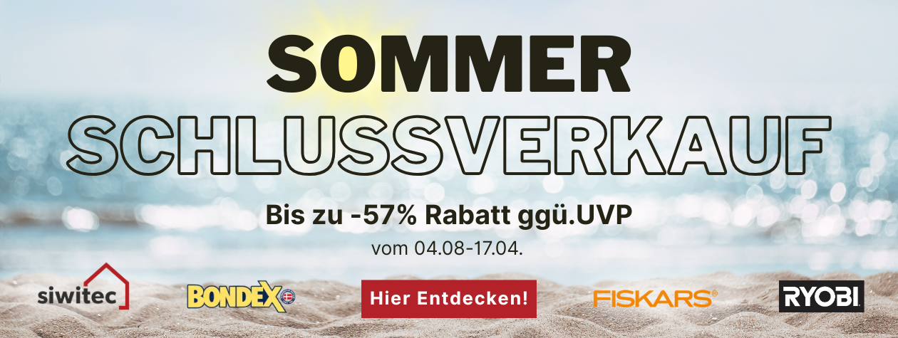 Sommer Schlussverkauf bis zu -57% reduziert ggü. UVP