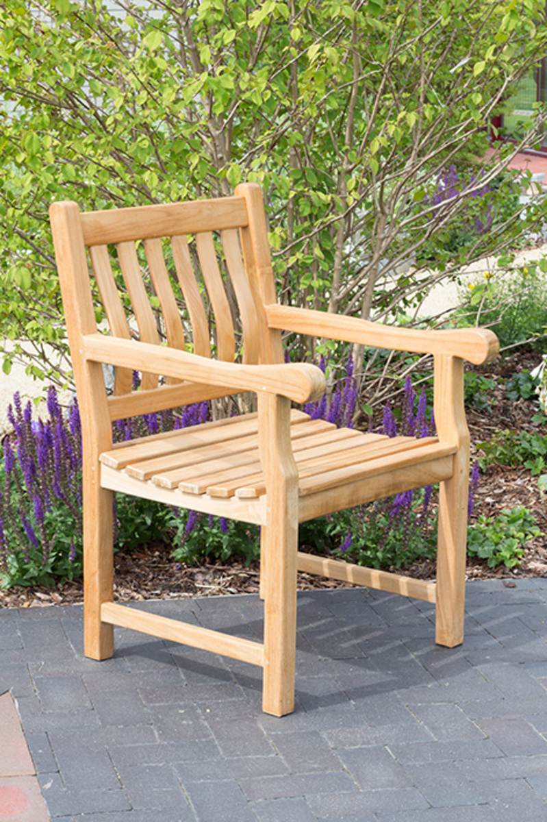 YOURSOL by deVries Sessel Mendip, Teak natur, witterungsbeständig, massiver Holzstuhl, Gartenstuhl  Produktabbildung 2