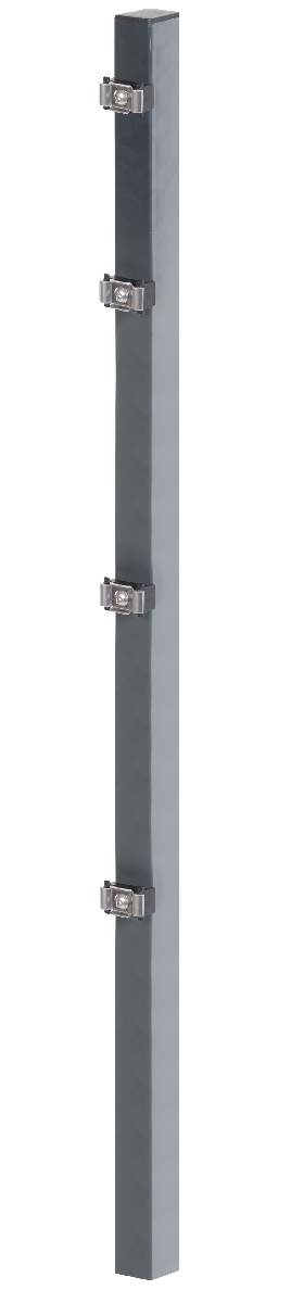Alberts Zaunpfosten verkürzt 60 x 40 mm in 3 Farben zum Aufschrauben, Doppelstabmatten, Zäune Produktabbildung