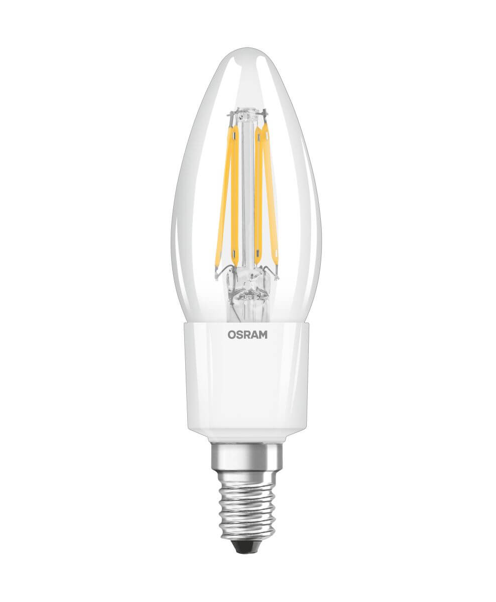 Osram LED Retrofit Classic B 40, 4,5 W, E14, Dimmbar, Warmweiß (2700K), Filament Lampe Produktabbildung 1
