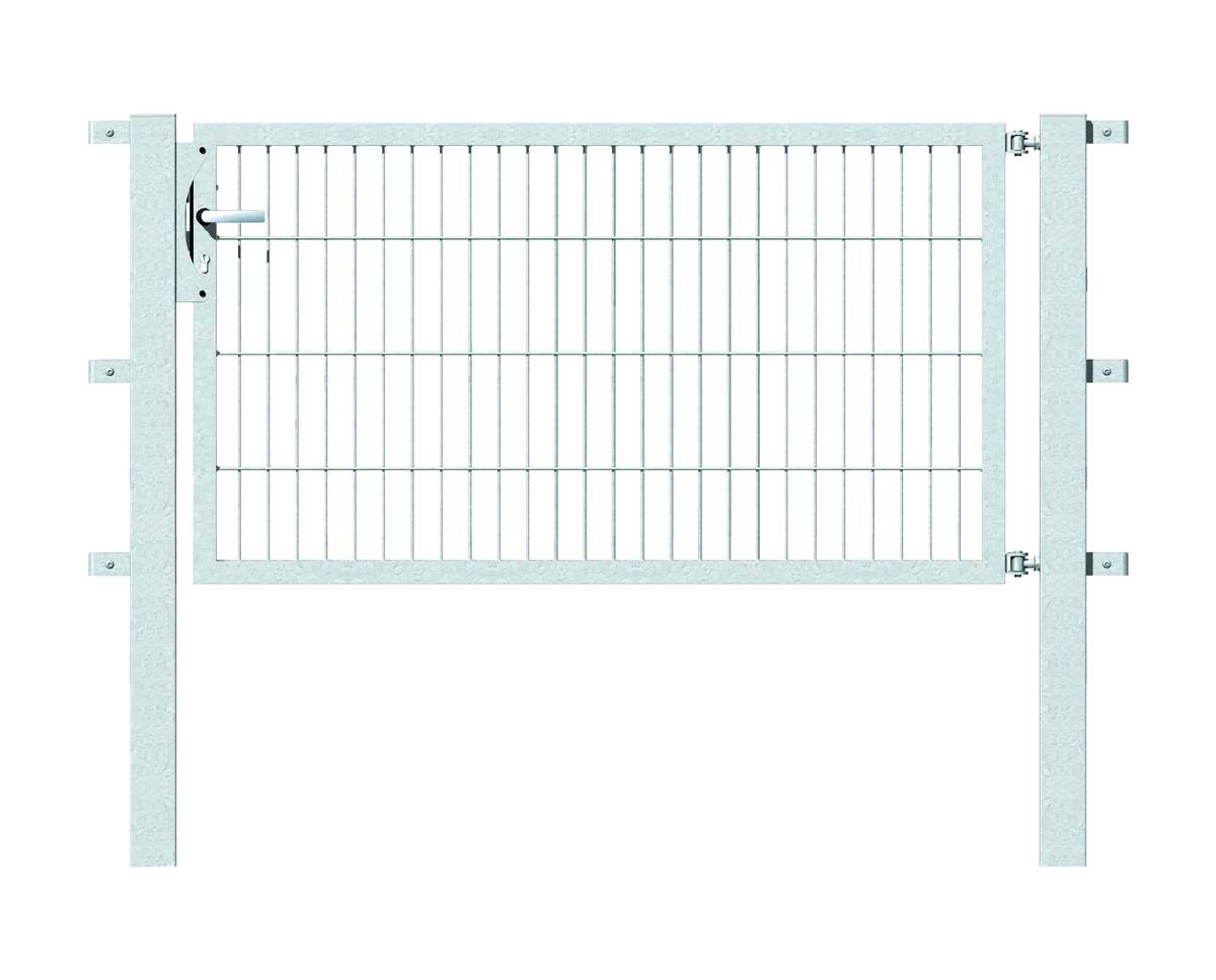 Alberts Einzeltor Flexo für Doppelstabmatten, Feuerverzinkt, für Zaunhöhe 1,5 m x 0,8 m Produktabbildung 1