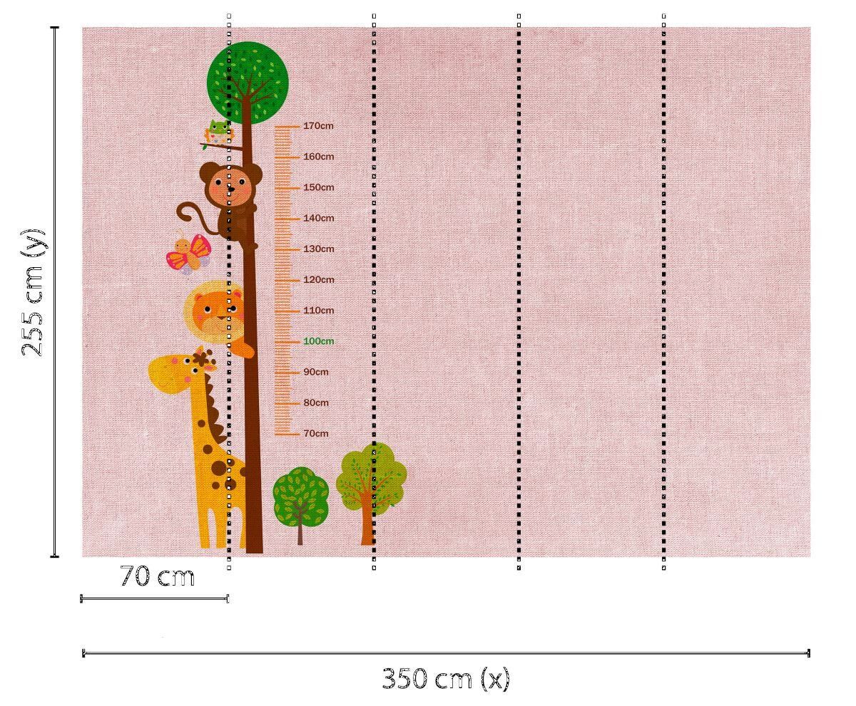 AS Creation Designwalls Kids Grow Stick 2, Kindertapete, Rosa, Braun, Grün, XXL Wandtapete 118648 Produktabbildung 2