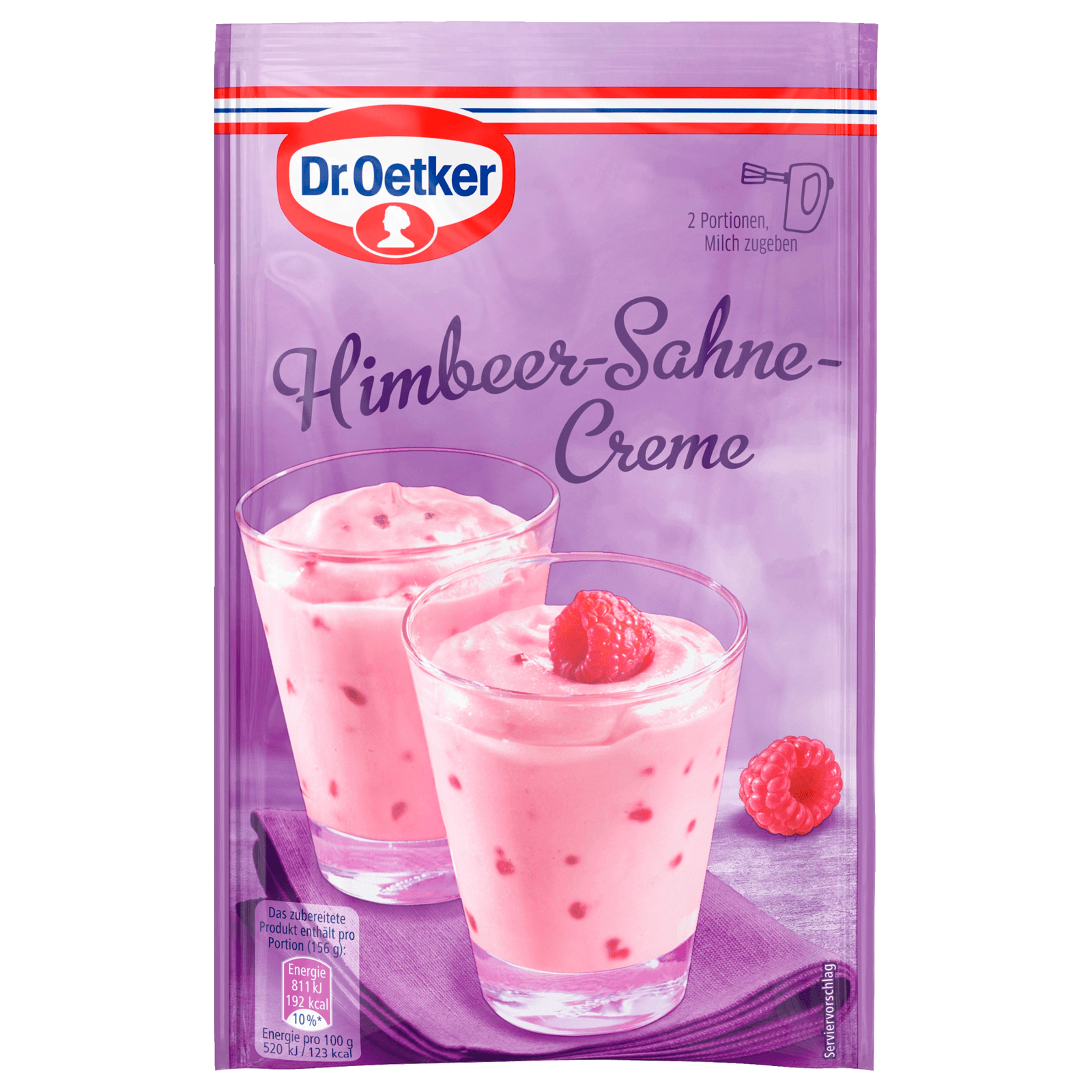 Dr. Oetker Himbeer-Sahne-Creme Dessert 62g