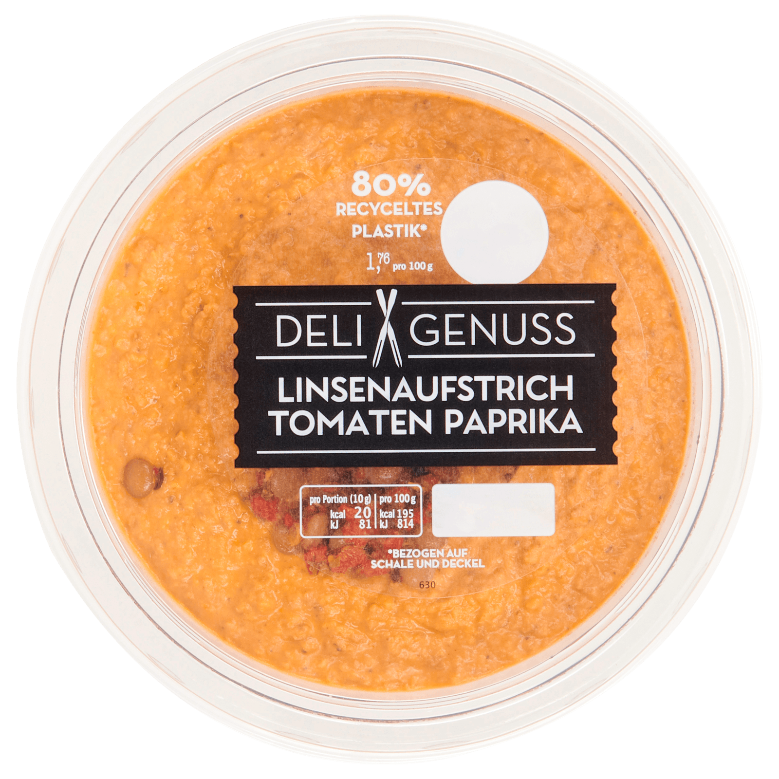 Deli Genuss Linsenaufstrich Tomaten Paprika 125g