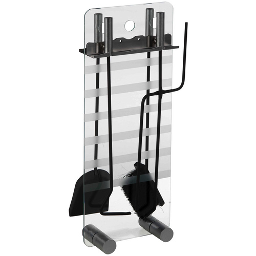 ALPERTEC Kamingarnitur »Kaminzubehör«, HxL: 61 x 61 cm - silberfarben